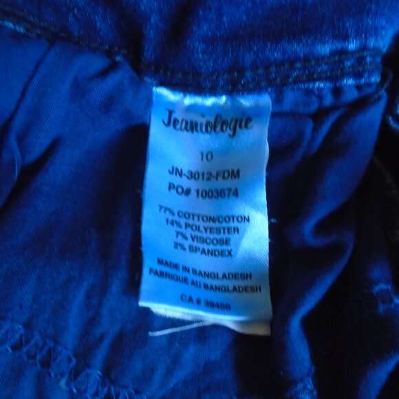 JEANIOLOGIE MID RISE CROPPED SKINNY JEANS SIZE 10 - Picture 3 of 4